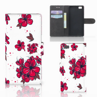 Huawei Ascend P8 Lite Hoesje Blossom Red