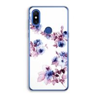 Waterverf bloemen: Xiaomi Mi Mix 3 Transparant Hoesje