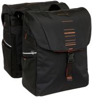Dubbele fietstas New Looxs Vigo Double - 40 liter - 30 x 19 x 40 cm (2x) - Black-Orange