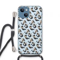 Zeemeermin: iPhone 13 mini Transparant Hoesje met koord