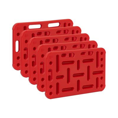 Opdrijfschot voor varkens - set van 5 - 77 x 47 cm - rood