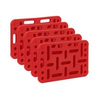 Opdrijfschot voor varkens - set van 5 - 77 x 47 cm - rood