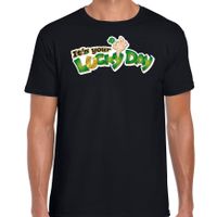 Its your lucky day / St. Patricks day t-shirt / kostuum zwart heren - thumbnail