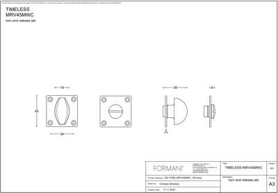 FORMANI | toiletgarnituur messing ongelakt | Formani | TIMELESS | MRV45MWC