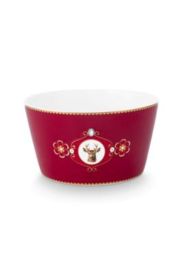 Pip Studio Kom Love Birds Medallion Hert Donkerrood 15cm