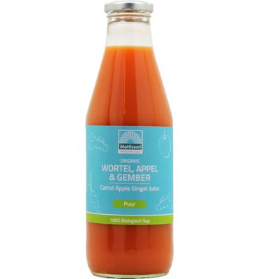 Mattisson Mattisson Wortel Appel & Gembersap Bio (750ml) Mattisson Mattisson Wortel Appel & Gembersap Bio (750ml)