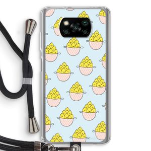 Citroenen: Xiaomi Poco X3 Pro Transparant Hoesje met koord