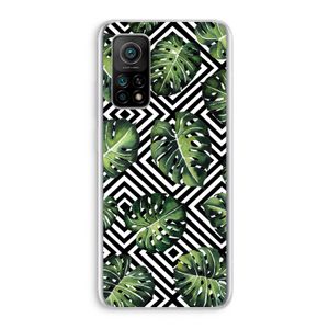 Geometrische jungle: Xiaomi Mi 10T 5G Transparant Hoesje