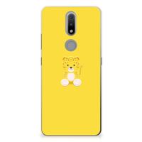 Nokia 2.4 Telefoonhoesje met Naam Baby Leopard