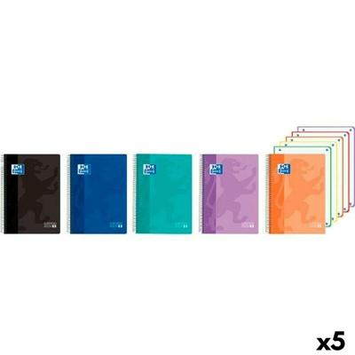 Boek over Ringen Oxford EUROPEANBOOK 5 CLASSIC Multicolour A4 120 Lakens (5 Stuks)
