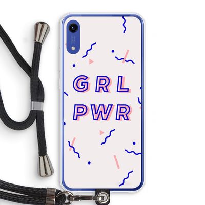 GRL PWR: Honor Play 8A Transparant Hoesje met koord