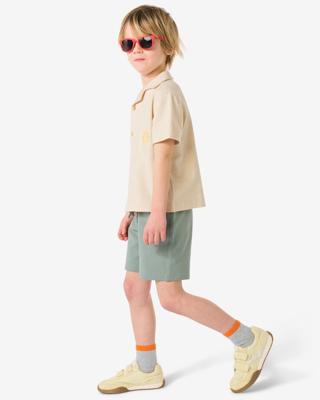 HEMA Kindershort regular fit sweatstof - 2 stuks groen (groen)