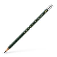 Faber Castell Potlood 9000 - B met gum