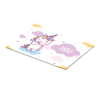 Placemat eenhoorn met naam