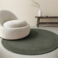 Vloerkleed Kari Rond - Groen Xcm - - Dekbed-Discounter.nl