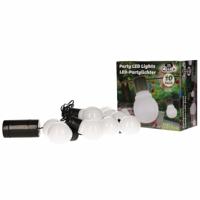 Witte feestverlichting 10 lampen - buiten/binnen feestlampjes - snoer 7.25 meter