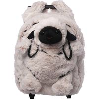 Rugzaktrolley kinderkoffer - pluche schaap knuffel - kunststof/polyester - 35 x 25 x 13 cm Rugzaktrolley kinderkoffer - pluche schaap knuffel - kunststof/polyester - 35 x 25 x 13 cm