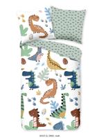 Good Morning Kinderdekbedovertrek "dino&apos;s" - Multi - (135x200 cm) - Katoen