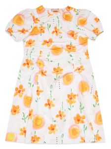 Marni Kids robe Sunny Day à fleurs - Blanc