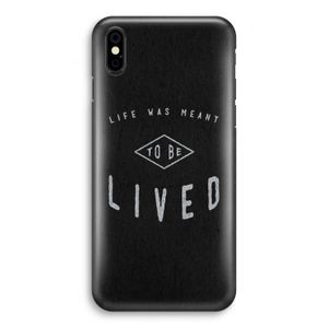 To be lived: iPhone Xs Volledig Geprint Hoesje