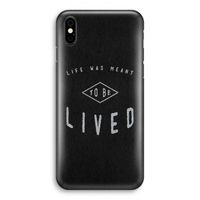 To be lived: iPhone Xs Volledig Geprint Hoesje