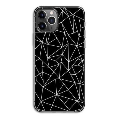 Geometrische lijnen wit: iPhone 11 Pro Transparant Hoesje