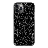 Geometrische lijnen wit: iPhone 11 Pro Transparant Hoesje