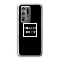 Negenduust black: Huawei P40 Pro Plus Transparant Hoesje Negenduust black: Huawei P40 Pro Plus Transparant Hoesje