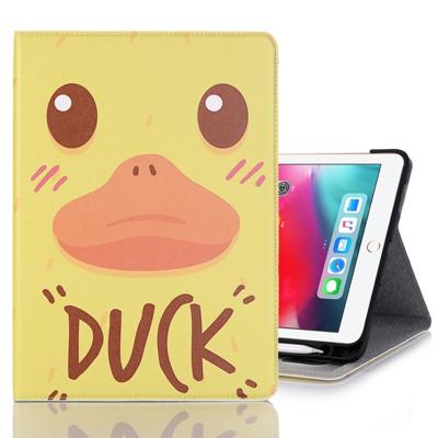 Eend patroon horizontale Flip leren Case voor iPad Pro 11 inch (2018) met Card Slots & houder & portemonnee & Foto Frame & stylushouder