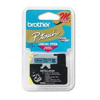 Labeltape Brother P-touch M-K531BZ 12mm zwart op blauw