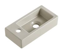 Fontein Wiesbaden Rhea S Mini 36,5x18x9 cm Links Keramiek Beige