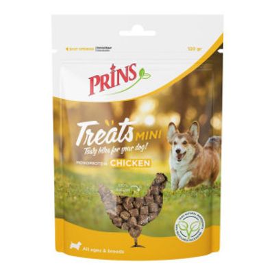 Prins Treats Mini Chicken (kip) hondensnack (120g) 2 stuks