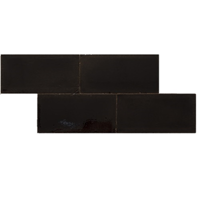 Terre d&apos;Azur Terre-Spatula-Lucido Nero Lucido 10x20 cm
