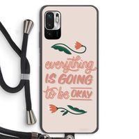 Optimistic flower girl: Xiaomi Redmi Note 10 5G Transparant Hoesje met koord