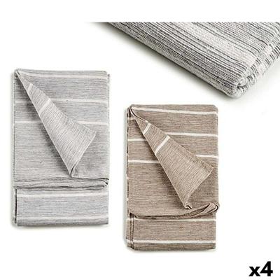 Multifunctionele sjaal Gift Decor 13 x 38 x 13 cm 225 x 0,4 x 250 cm Strepen (4 Stuks)
