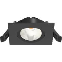 Inbouwspot Artdelight Dublin 1 Lichts Vierkant LED 2700K Dimbaar Zwart