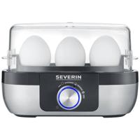 Severin EK 3163 Eierkoker BPA-vrij, Met maatbeker, Met eierprikker RVS, Zwart