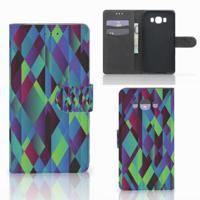 Samsung Galaxy J7 2016 | Book Case | Abstract Green Blue Samsung Galaxy J7 2016 | Book Case | Abstract Green Blue