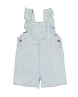 HEMA Babytuinbroek Strepen Denim (denim)