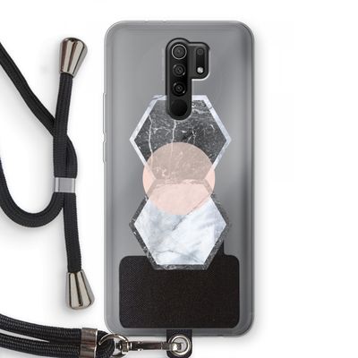 Creatieve toets: Xiaomi Redmi 9 Transparant Hoesje met koord