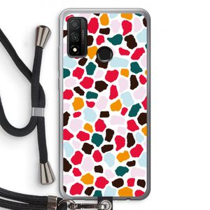 Colored Giraffe: Huawei P Smart (2020) Transparant Hoesje met koord