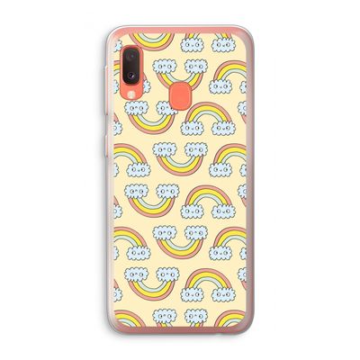 Regenboog: Samsung Galaxy A20e Transparant Hoesje