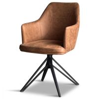 Draaistoel Calvin cognac
