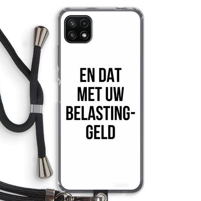Belastinggeld: Samsung Galaxy A22 5G Transparant Hoesje met koord