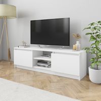 vidaXL Tv-meubel 120x30x35,5 cm spaanplaat wit - thumbnail