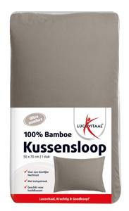 Lucovitaal kussensloop bamboo taupe 50x70