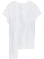 Y's t-shirt en coton à ourlet asymétrique - Blanc