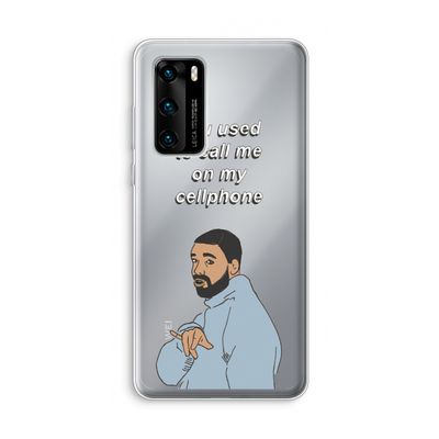 Hotline bling: Huawei P40 Transparant Hoesje