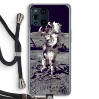 Spaceman: Oppo Find X3 Pro Transparant Hoesje met koord