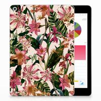 Apple iPad 9.7 2018 | 2017 Siliconen Hoesje Flowers - thumbnail